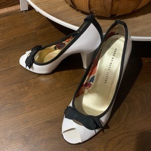 Marc by Marc Jacobs Peep Toe Ribbon Pumps